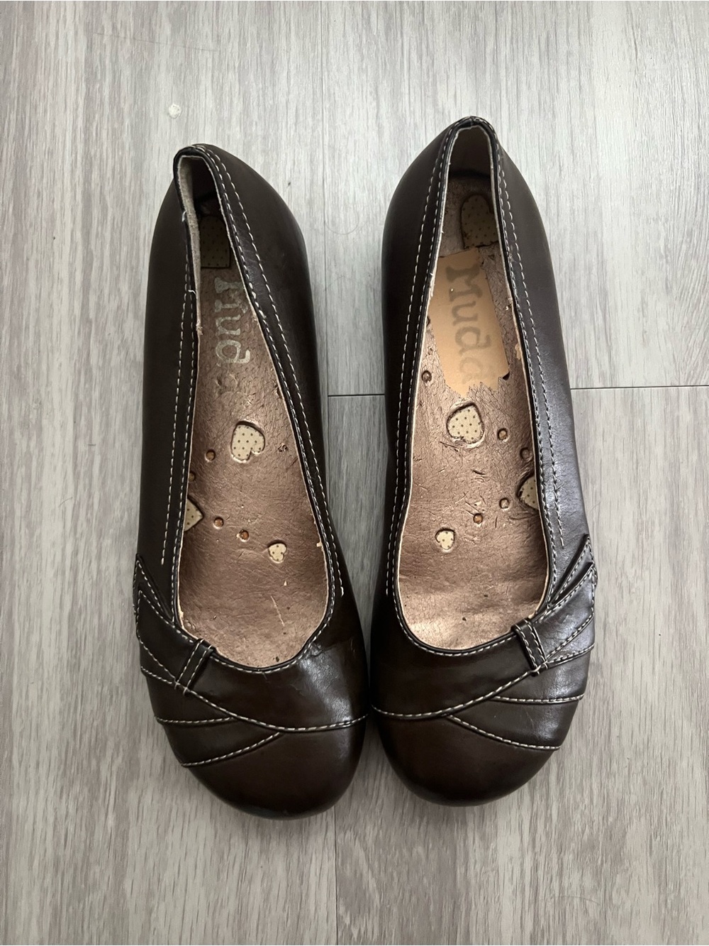 Mudd Fargo Women’s 6.5M Dark Brown Slip-On Ballet Flats